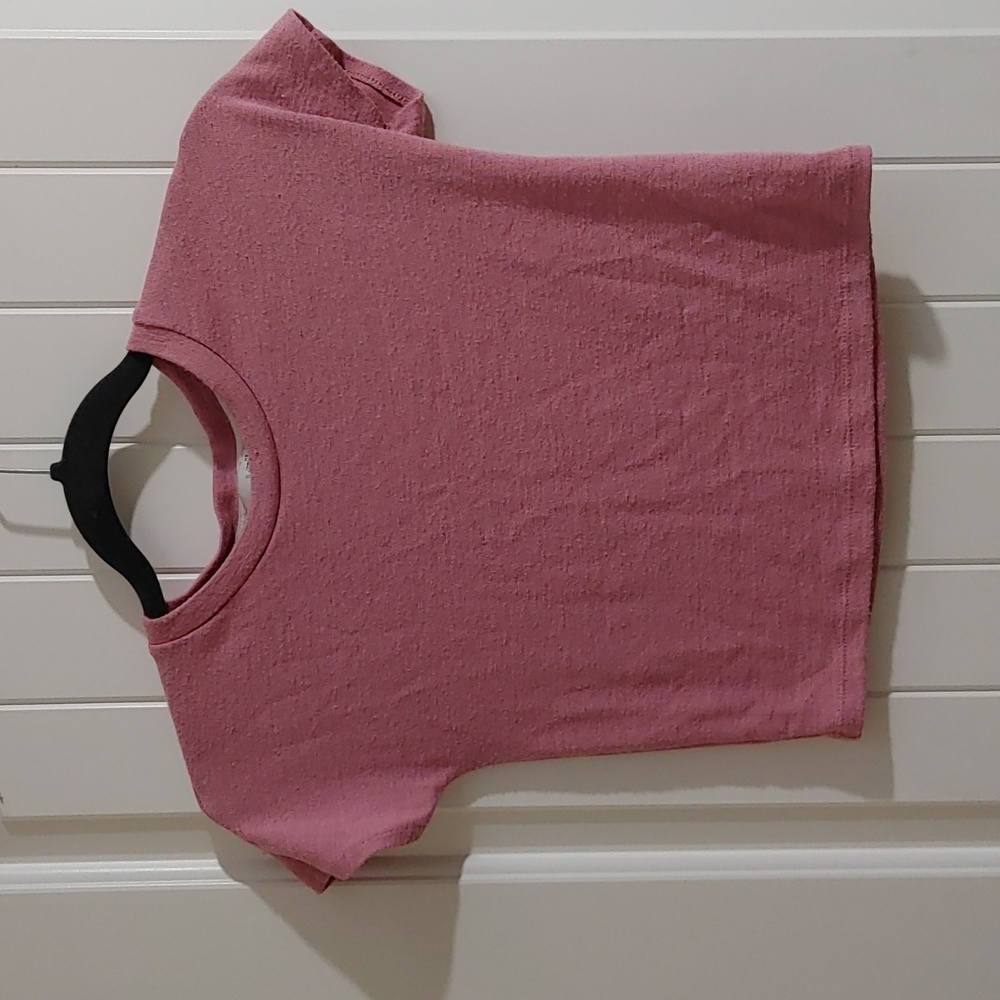 Wilfred Free dusty pink rose cropped top shirt teen young adult size XS